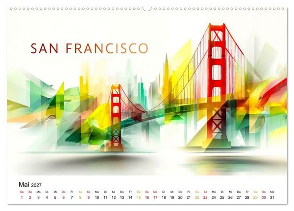 Produktbild: St&auml;dte der Welt - Premium Edition (Wandkalender 2027 DIN A2 quer), CALVENDO Monatskalender