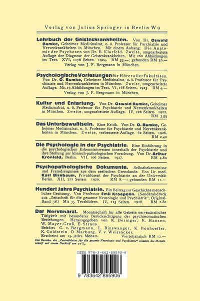 Produktbild: Die Gegenw&auml;rtigen Str&ouml;mungen in der Psychiatrie