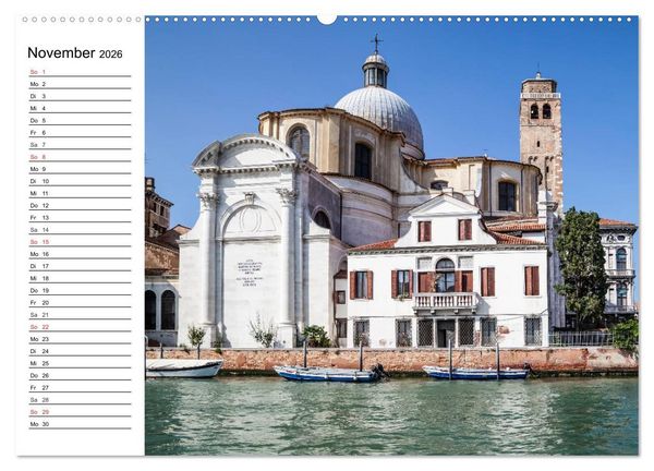 Produktbild: VENEDIG Eine Tour auf dem Canal Grande (hochwertiger Premium Wandkalender 2026 DIN A2 quer), Kunstdruck in Hochglanz