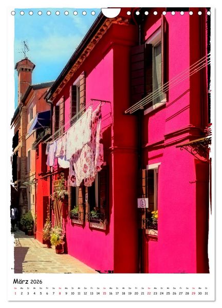 Produktbild: Einblicke in Burano (Wandkalender 2026 DIN A4 hoch), CALVENDO Monatskalender
