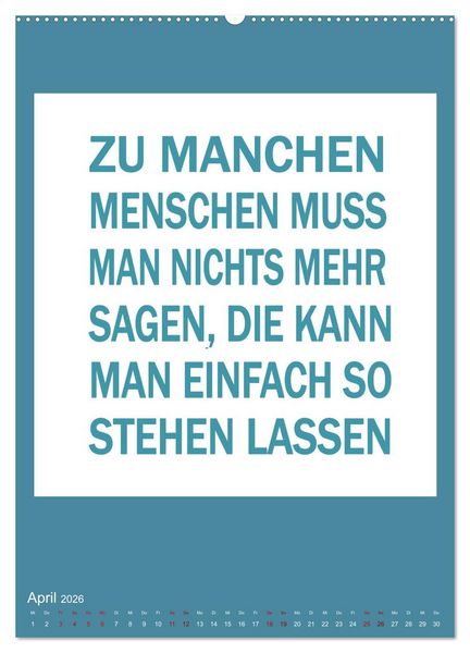 Produktbild: Memo an mich (hochwertiger Premium Wandkalender 2026 DIN A2 hoch), Kunstdruck in Hochglanz