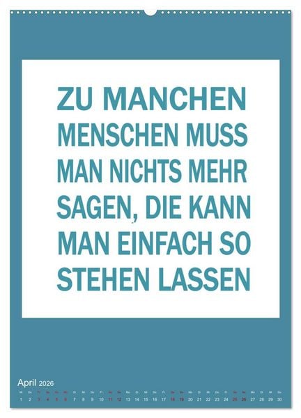 Produktbild: Memo an mich (Wandkalender 2026 DIN A2 hoch), CALVENDO Monatskalender