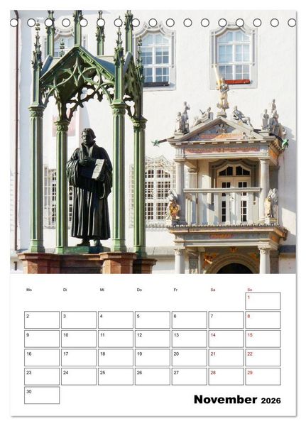 Produktbild: &Ouml;stliches Sachsen-Anhalt (Tischkalender 2026 DIN A5 hoch), CALVENDO Monatskalender