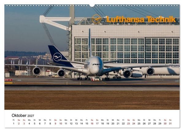 Produktbild: Airbus A380 - K&ouml;nig der L&uuml;fte (Wandkalender 2027 DIN A2 quer), CALVENDO Monatskalender