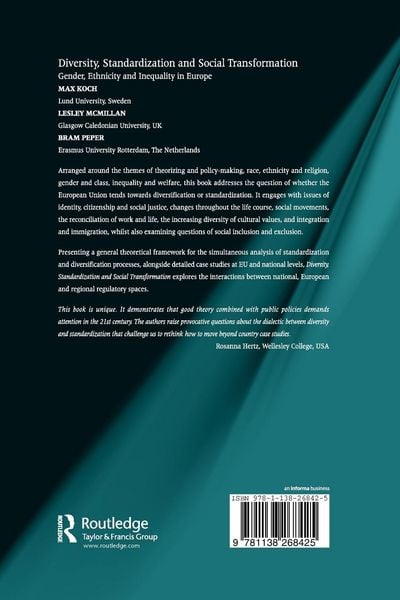 Produktbild: Diversity, Standardization and Social Transformation