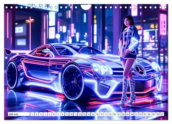 Produktbild: Cars & Girls (Wandkalender 2026 DIN A4 quer), CALVENDO Monatskalender