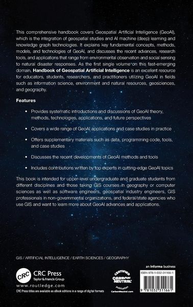 Produktbild: Handbook of Geospatial Artificial Intelligence