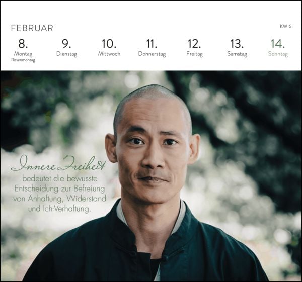 Produktbild: Postkartenkalender 2027: Shaolin Spirit