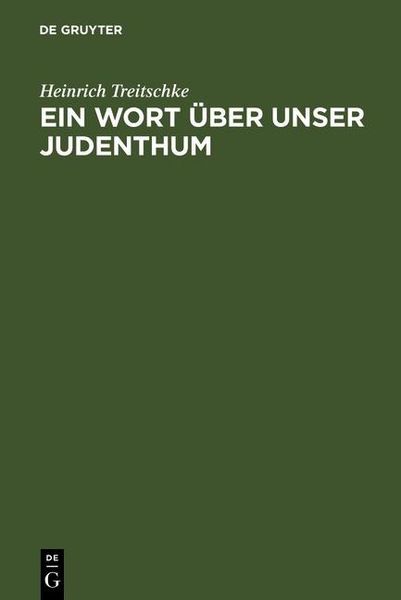 Produktbild: Ein Wort &uuml;ber unser Judenthum