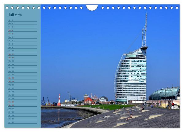 Produktbild: BREMERHAVEN - 2026 (Wandkalender 2026 DIN A4 quer), CALVENDO Monatskalender