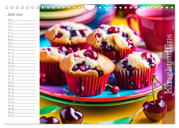 Produktbild: Kirschlust - K&ouml;stlichkeiten aus und mit Kirschen (Wandkalender 2026 DIN A4 quer), CALVENDO Monatskalender