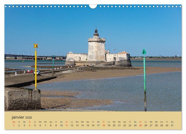 Produktbild: Charente-Maritime vacances sur la c&ocirc;te atlantique (Calendrier mural 2026 DIN A3 vertical), CALVENDO calendrier mensuel
