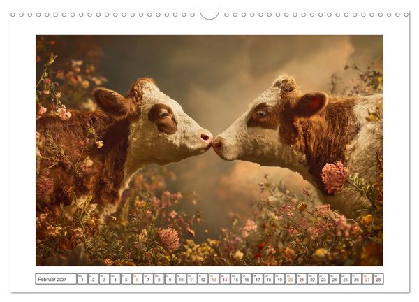Produktbild: Die edle Kuh (Wandkalender 2027 DIN A3 quer), CALVENDO Monatskalender