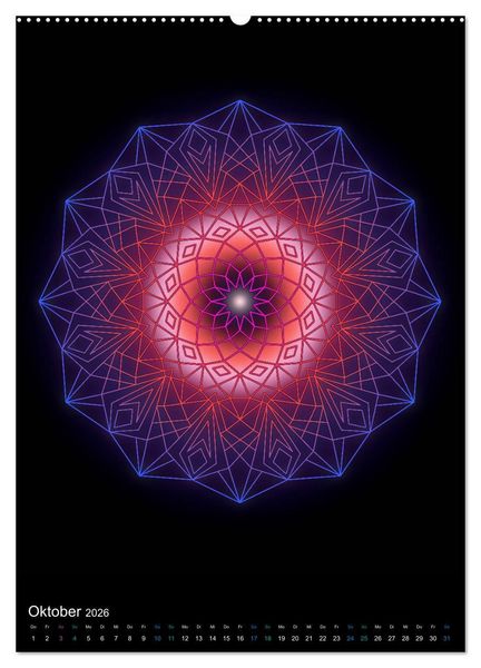 Produktbild: Mandala-Kalender 2026 (hochwertiger Premium Wandkalender 2026 DIN A2 hoch), Kunstdruck in Hochglanz