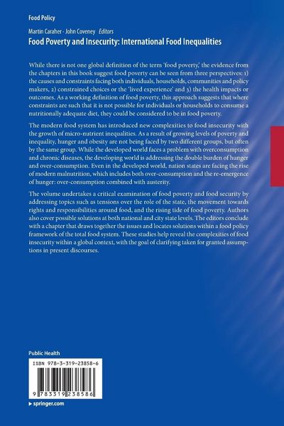 Produktbild: Food Poverty and Insecurity: International Food Inequalities