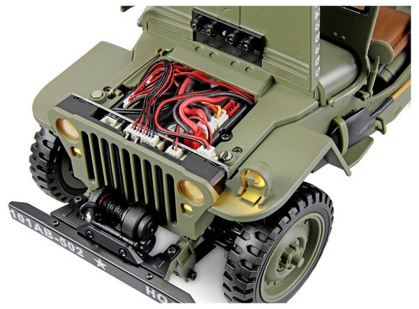 Produktbild: Amewi Jeep Willys MB Scale Crawler Brushed 1:14 RC Modellauto Elektro Crawler Allradantrieb (4WD)