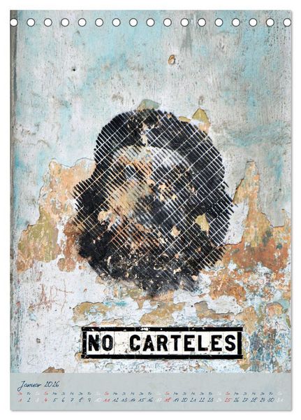 Produktbild: CUBAN GRAFITTI (Tischkalender 2026 DIN A5 hoch), CALVENDO Monatskalender