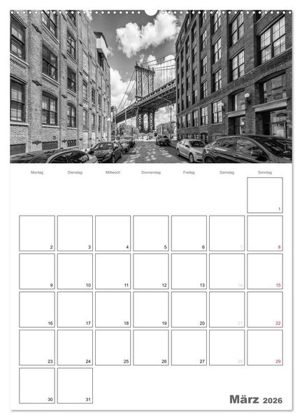 Produktbild: NEW YORK Skylines (Wandkalender 2026 DIN A2 hoch), CALVENDO Monatskalender