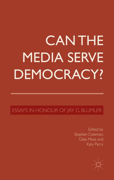 Produktbild: Can the Media Serve Democracy?