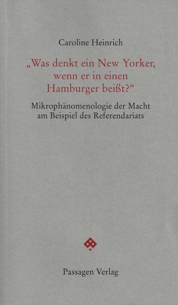 Produktbild: "Was denkt ein New Yorker, wenn er in einen Hamburger bei&szlig;t?"