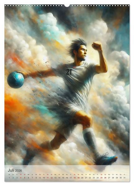 Produktbild: NEVER STOP THE SPORT (Wandkalender 2026 DIN A2 hoch), CALVENDO Monatskalender