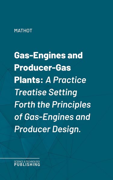 Produktbild: Gas-Engines and Producer-Gas Plants