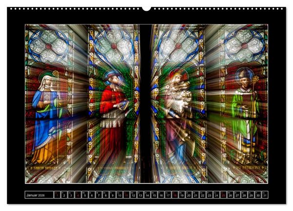 Produktbild: IRLAND - Fenster des Glaubens (hochwertiger Premium Wandkalender 2026 DIN A2 quer), Kunstdruck in Hochglanz