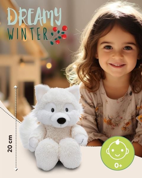 NICI - Kuscheltier Polarfuchs Vanja 20cm schlenkernd GREEN