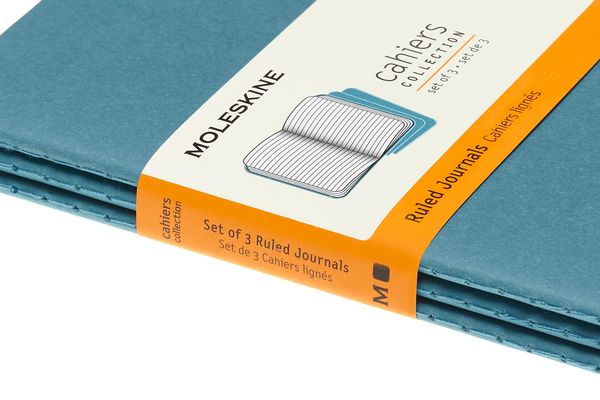 Produktbild: Moleskine Cahier Pocket/A6, 3er Set, Liniert, Lebhaftes Blau