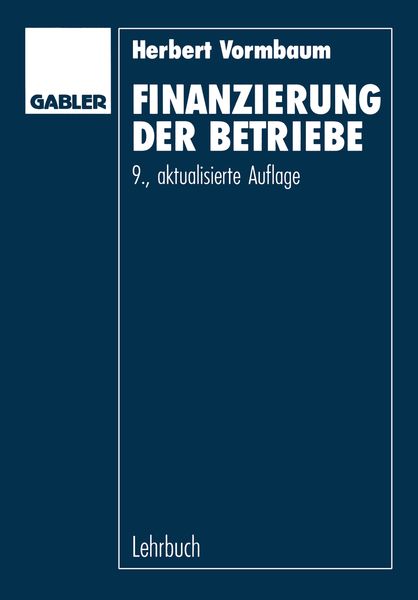 Produktbild: Finanzierung der Betriebe