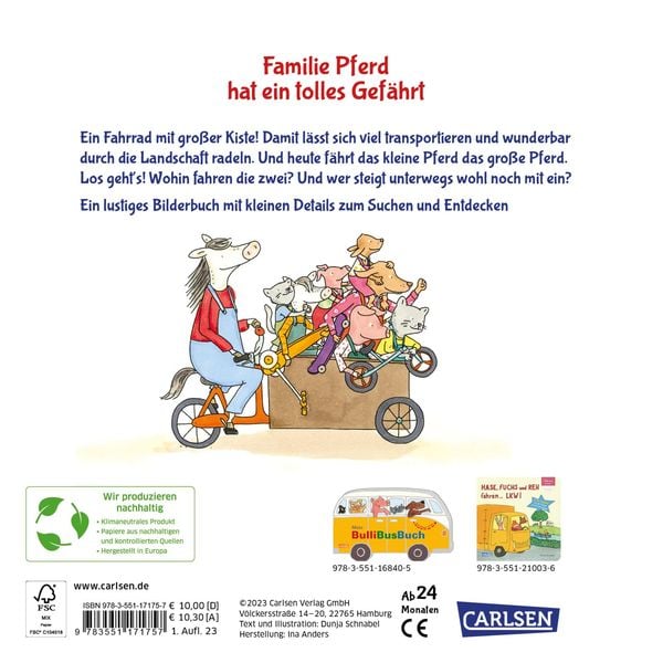 Heute fährt das kleine ... Pferd!