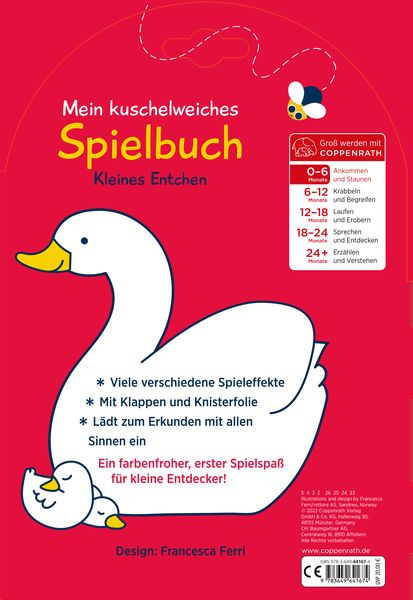 Produktbild: Mein kuschelweiches Spielbuch: Kleine Ente