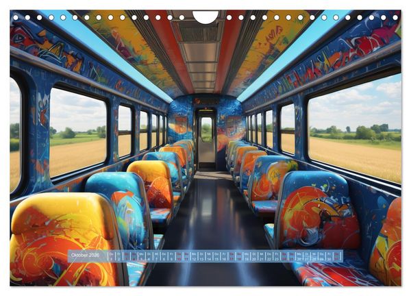 Produktbild: Graffiti Train (Wandkalender 2026 DIN A4 quer), CALVENDO Monatskalender