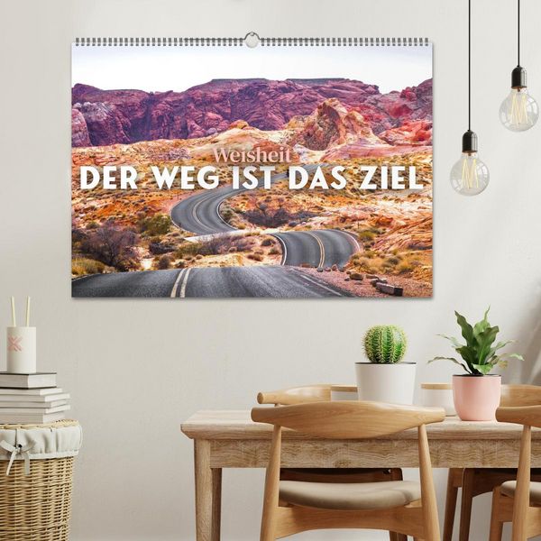 Produktbild: Weisheit - Der Weg ist das Ziel (Wandkalender 2026 DIN A2 quer), CALVENDO Monatskalender