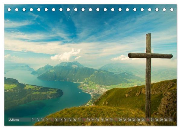 Produktbild: Der Zauber der Schweizer Berge (Tischkalender 2026 DIN A5 quer), CALVENDO Monatskalender