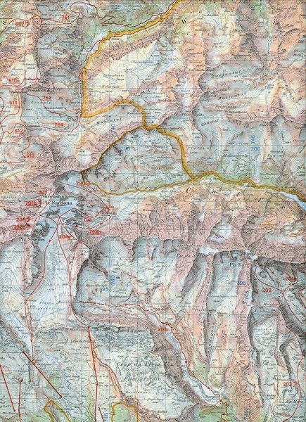 Produktbild: Swisstopo 1 : 50 000 Sardona Schneeschuh- und Skitourenkarte
