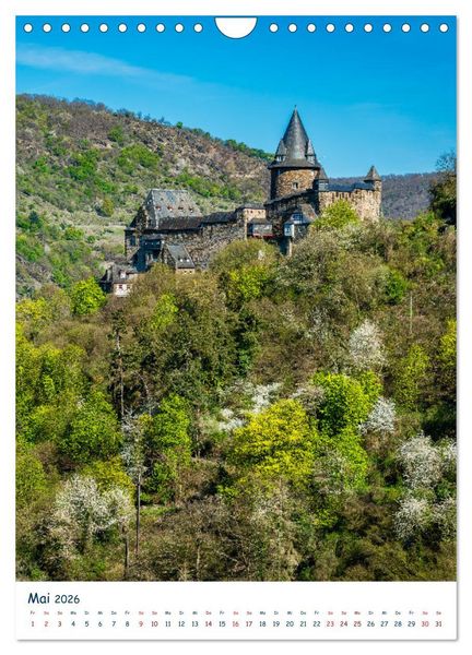 Produktbild: Burgen und Burgruinen am Mittelrhein (Wandkalender 2026 DIN A4 hoch), CALVENDO Monatskalender