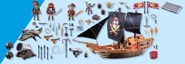 Produktbild: PLAYMOBIL 71530 Gro&szlig;es Piratenschiff