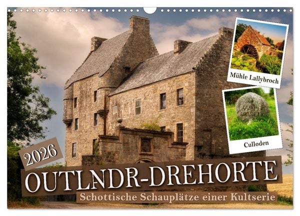 Outlndr-Drehorte (Wandkalender 2026 DIN A3 quer), CALVENDO Monatskalender