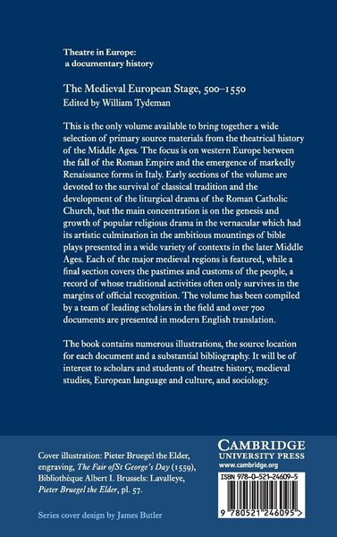 Produktbild: The Medieval European Stage, 500-1550