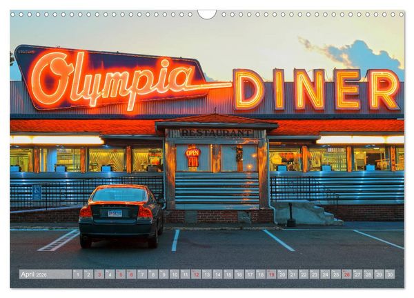 Produktbild: American Diner - es gibt sie noch (Wandkalender 2026 DIN A3 quer), CALVENDO Monatskalender