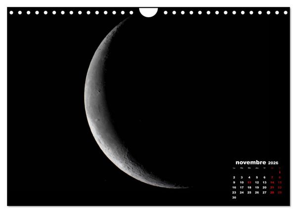 Produktbild: Phases de la lune (Calendrier mural 2026 DIN A4 vertical), CALVENDO calendrier mensuel