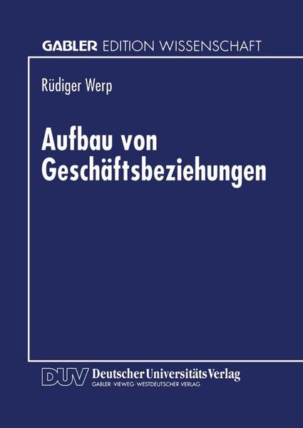 Produktbild: Aufbau von Gesch&auml;ftsbeziehungen