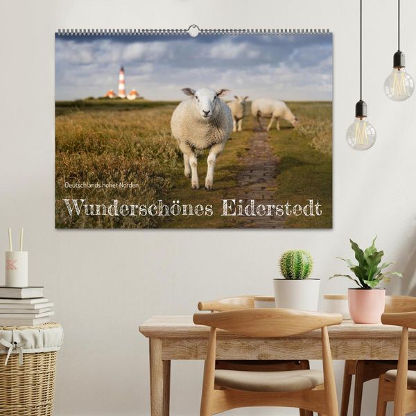 Produktbild: Wundersch&ouml;nes Eiderstedt (Wandkalender 2026 DIN A2 quer), CALVENDO Monatskalender