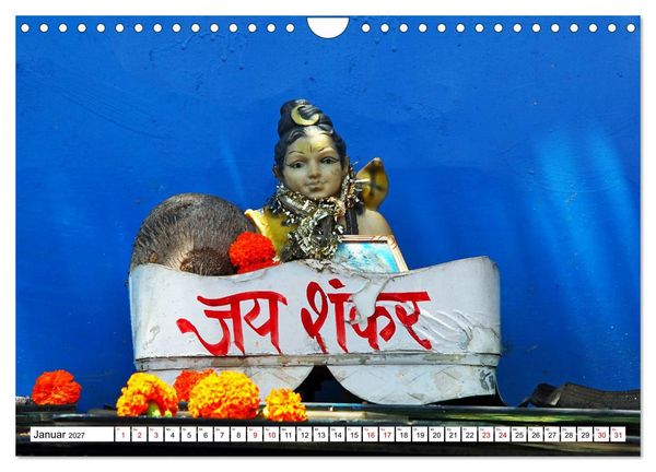 Produktbild: Farbenfrohes Indien (Wandkalender 2027 DIN A4 quer), CALVENDO Monatskalender