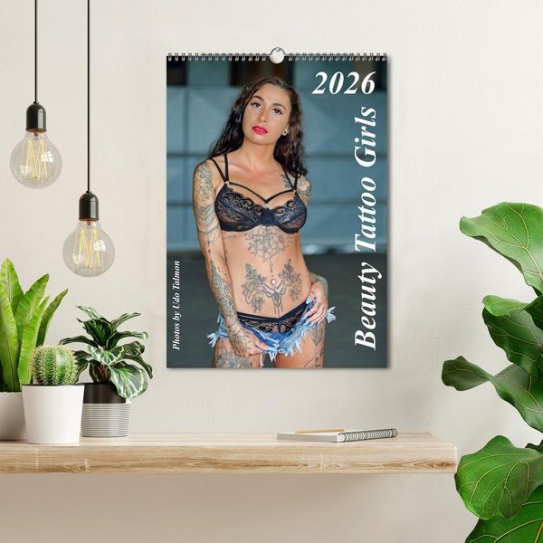 Produktbild: Beauty Tattoo Girls (Wandkalender 2026 DIN A3 hoch), CALVENDO Monatskalender