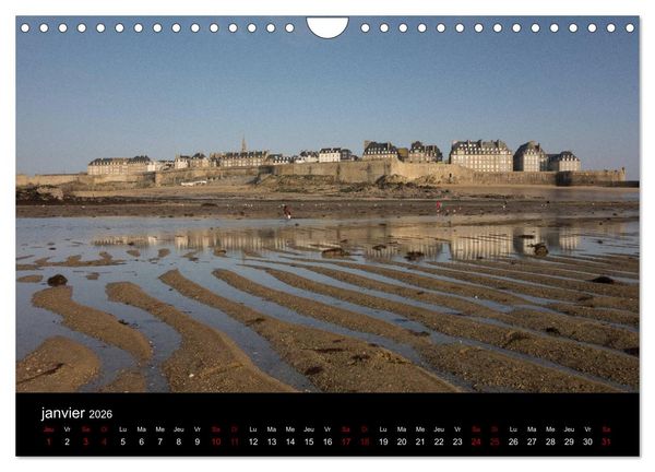 Produktbild: Saint-Malo au fil des mois (Calendrier mural 2026 DIN A4 vertical), CALVENDO calendrier mensuel