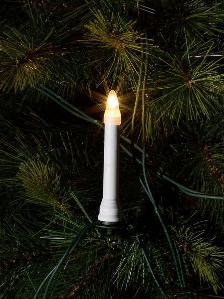 Produktbild: Konstsmide 1005-000 Weihnachtsbaum-Beleuchtung Kerze Au&szlig;en netzbetrieben Anzahl Leuchtmittel 16 Gl&uuml;hlampe Klar Beleuchtete L&auml;nge: 10.5 m