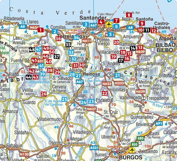 Produktbild: ROTHER Wanderf&uuml;hrer Spanien: Kantabrien. 50 Touren von der Atlantikk&uuml;ste bis zu den Picos de Europa