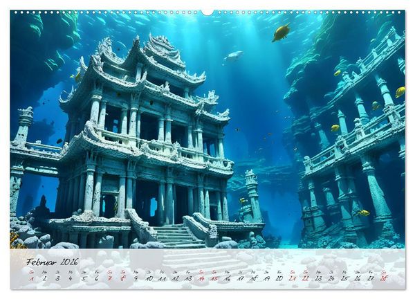 Produktbild: Geheimnisse der Unterwasserwelten (Wandkalender 2026 DIN A2 quer), CALVENDO Monatskalender